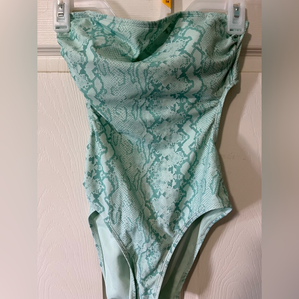 Green Snakeskin Swimsuit